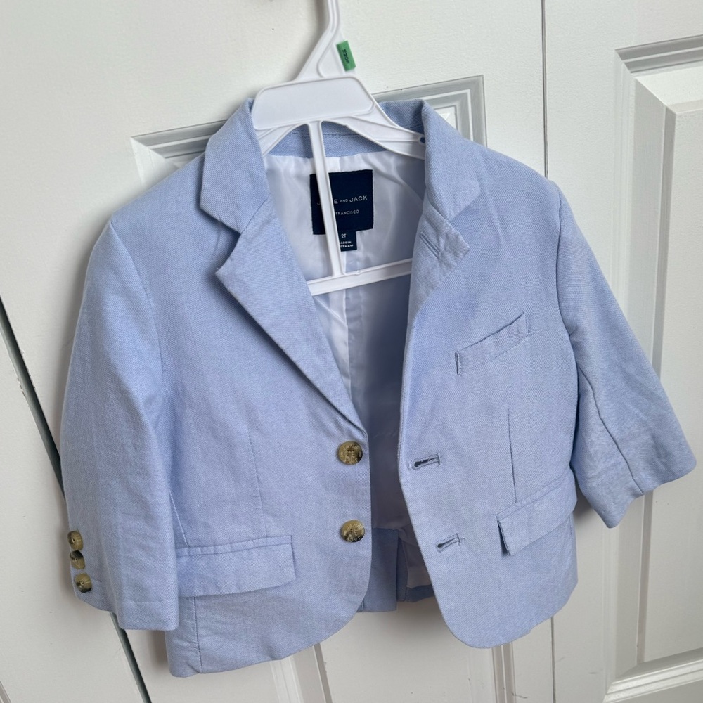 Janie and Jack Sky Blue Kids Blazer